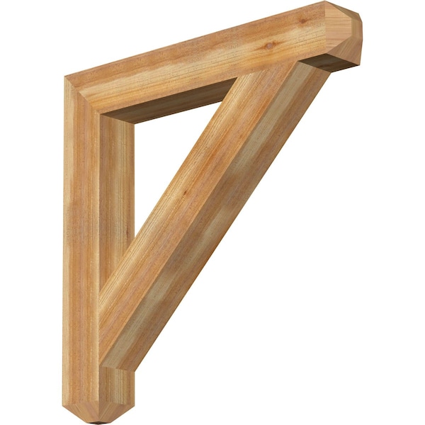 Ekena Millwork Traditional Craftsman Rough Sawn Bracket, Western Red Cedar, 6"W x 42"D x 42"H BKT06X42X42TRA04RWR - main